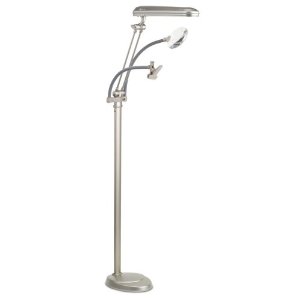 OttLite 3-in-1 Adjustable-Height Craft Floor Lamp