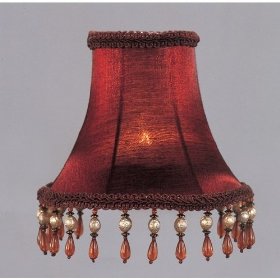 Silk Bell Shaped Chandelier Clip On Lamp Shade