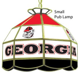 Georgia Bulldogs Glass Shade Light Lamp