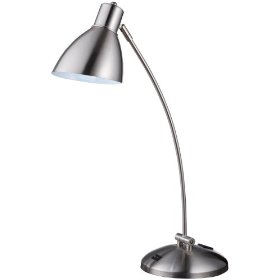 Normande Desk Lamp, Brushed Steel